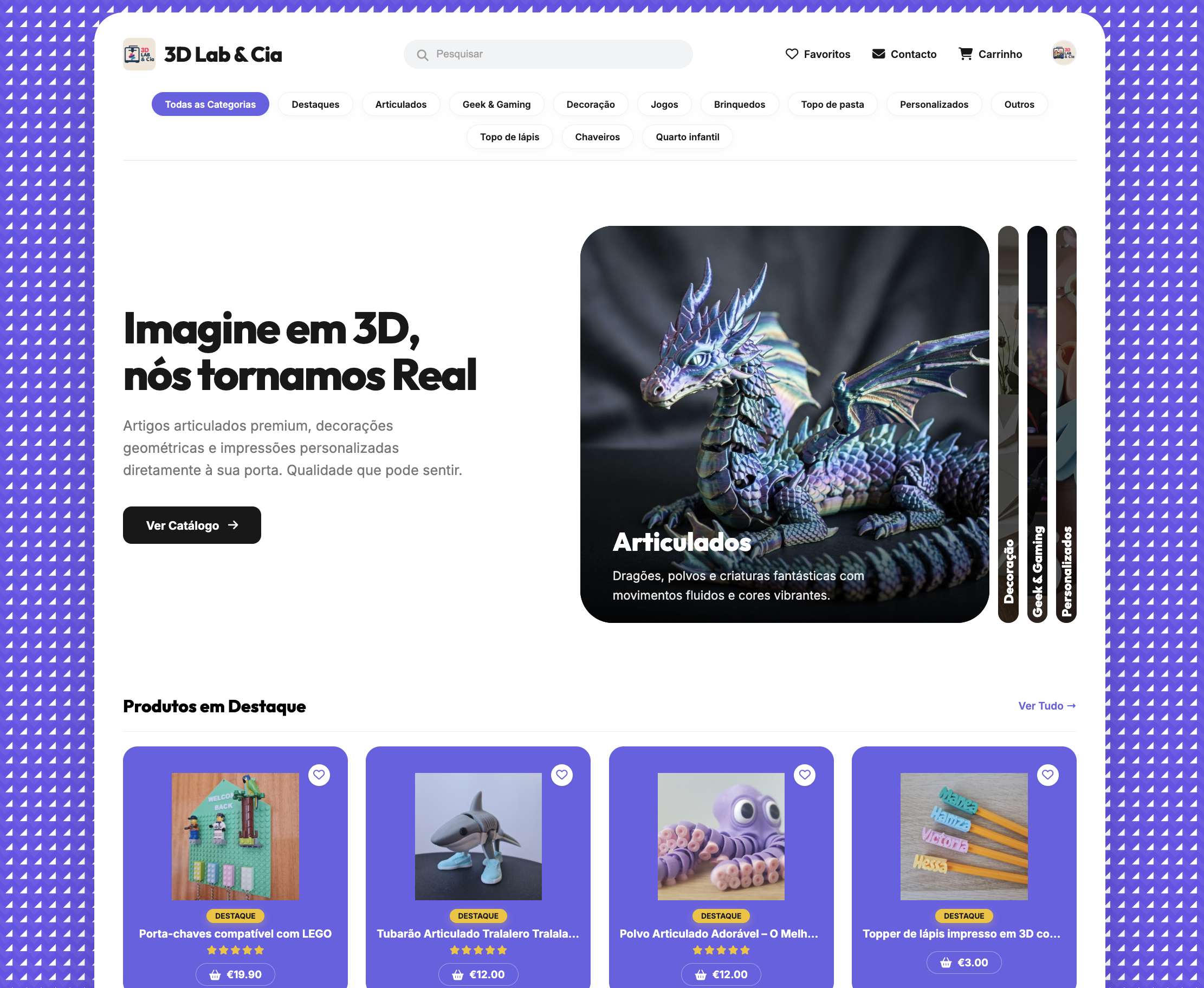 3D Lab & Cia Interface