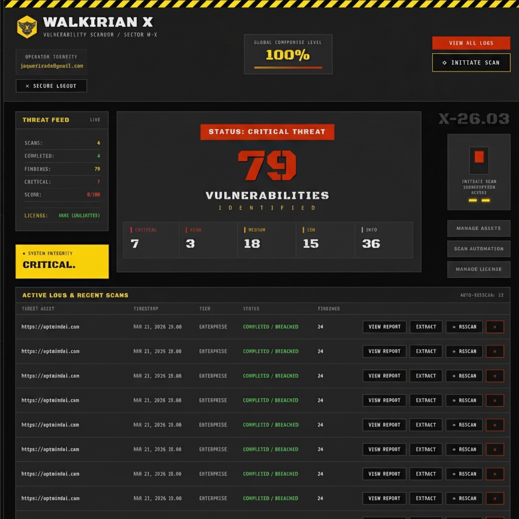 Walkirian X Interface